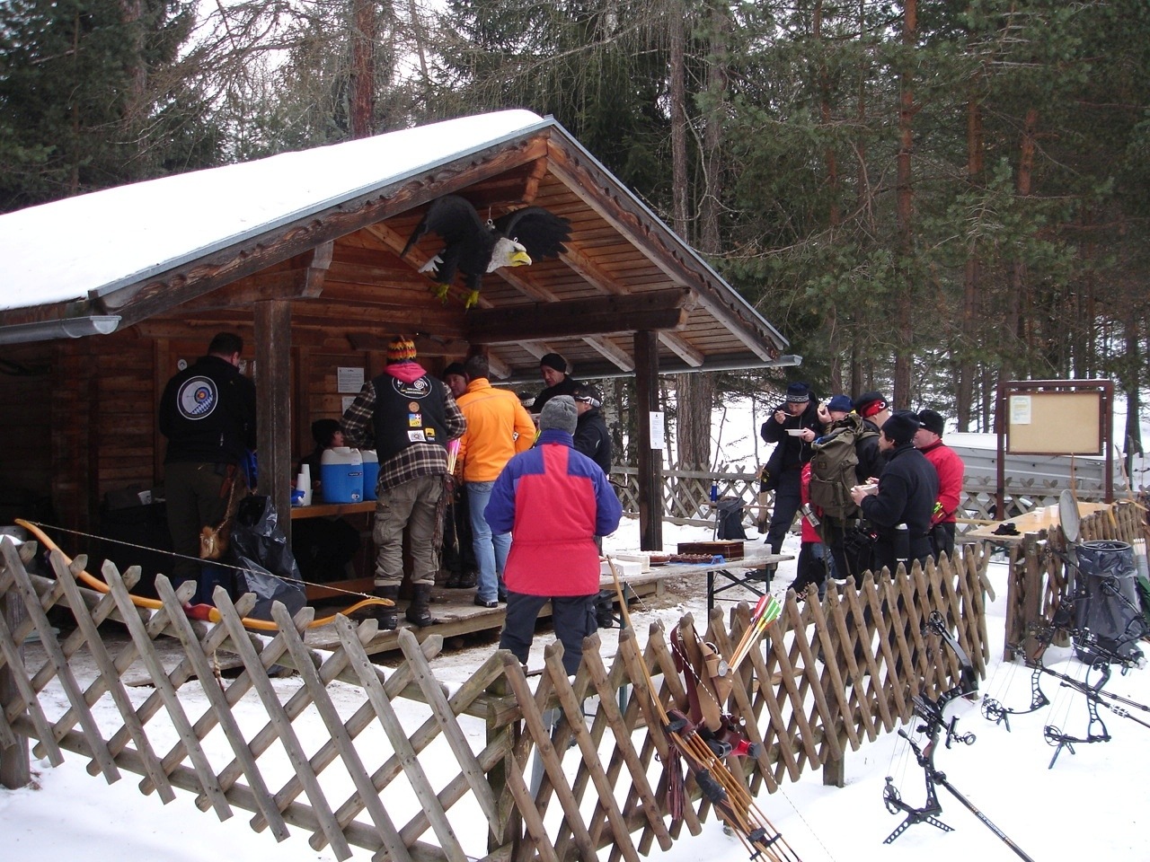 BSV Leithen Hütte im Winter